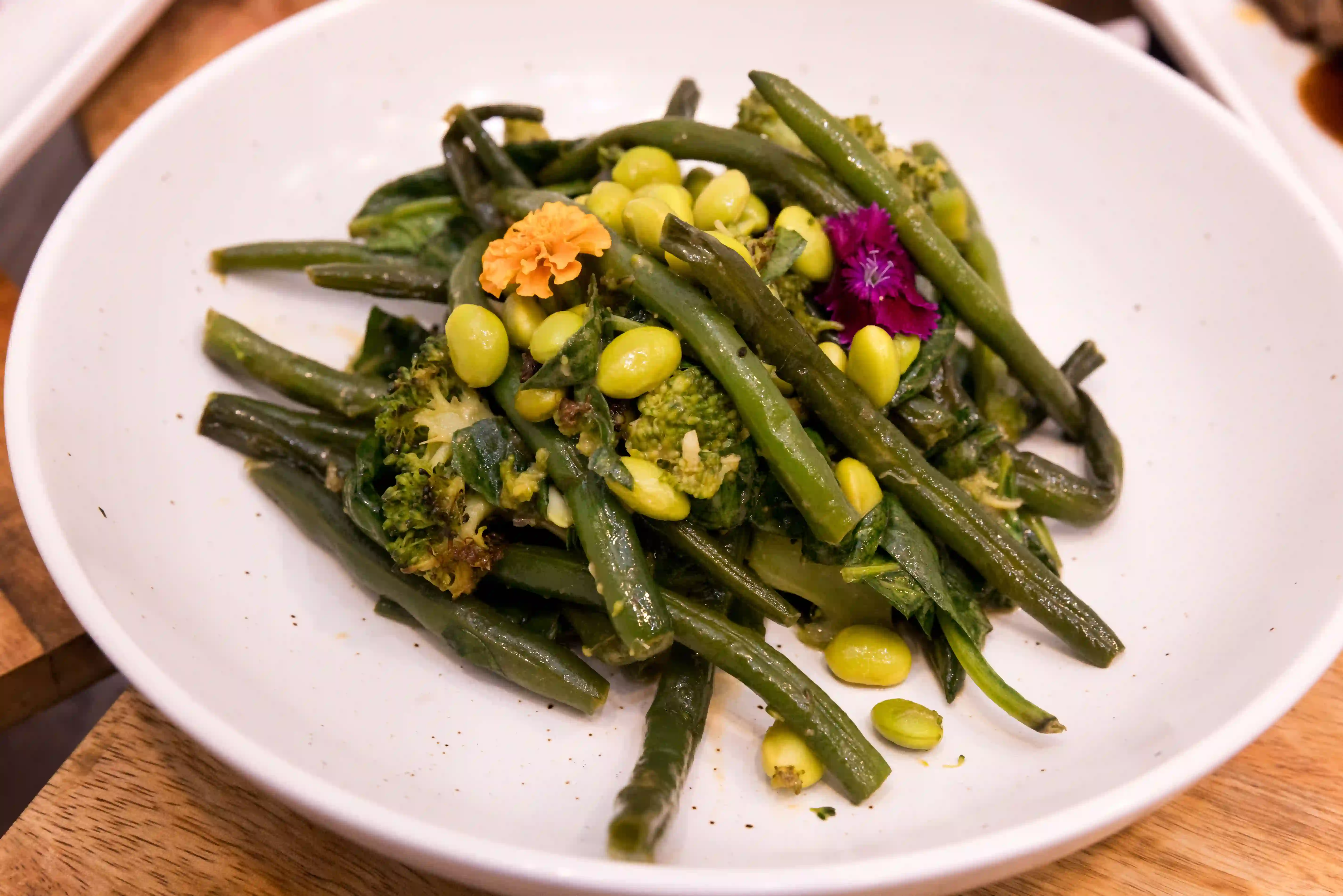 Broccoli, Beans, Edamame, Sesame, Miso Butter